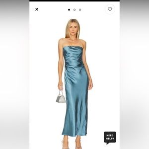 Revolve - Runway the Label Kristine Dress in Steel